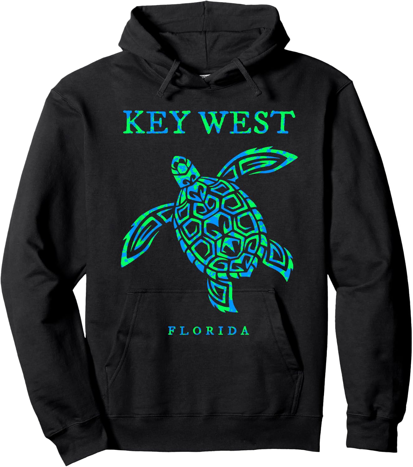 Key West Florida Sea Turtle Boys Girls Toddler Hoodie - Hoodie | Black