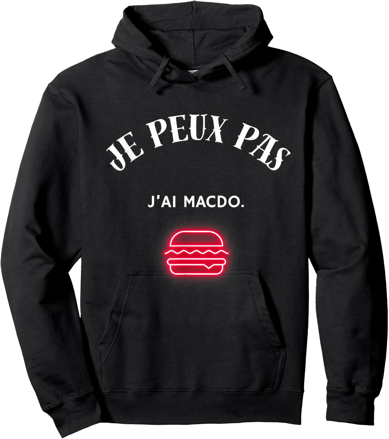 I can't, I have macdo. , Black, S Hoodie - Hoodie | Black