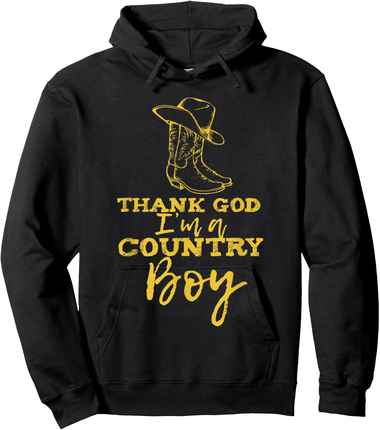 Country music lyrics quotes Thank God I'm a Country Boy Hoodie - Hoodie | Black