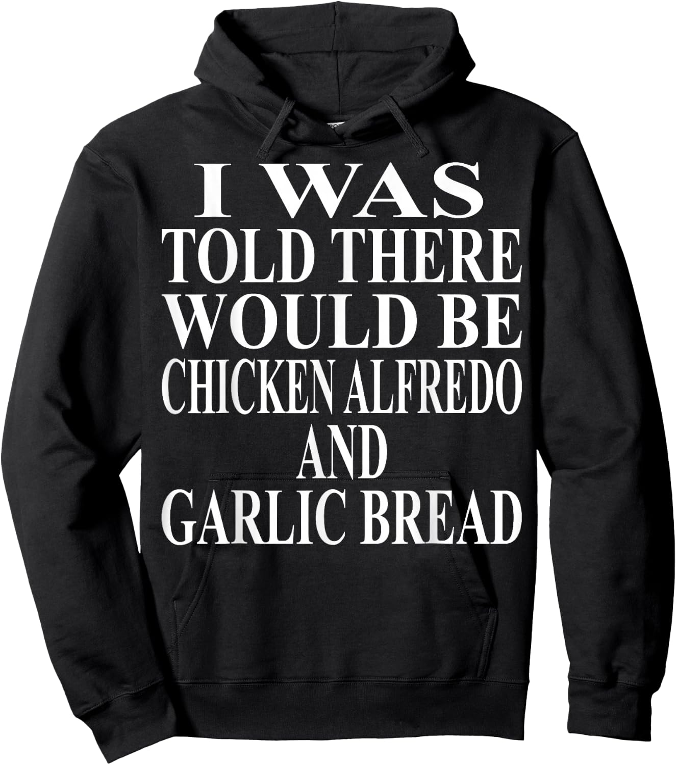 Chicken Alfredo Apparel | Awesome Funny Garlic Bread Design Hoodie - Hoodie | Black