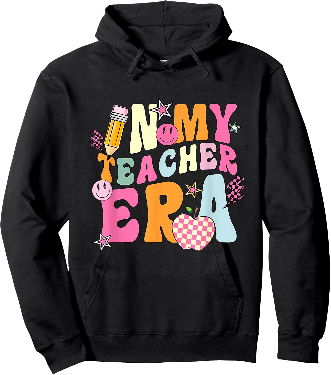 In My Teacher Era First Day Of School Back To School Retro Hoodie - Hoodie | Black