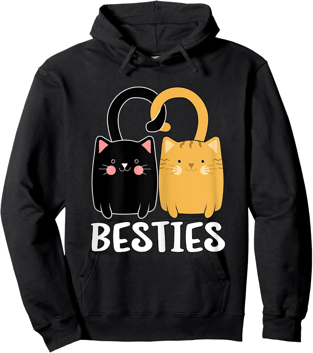 Best Friends Beste Freundin für 2 Mädchen Katzen Partnerlook Hoodie - Hoodie | Black