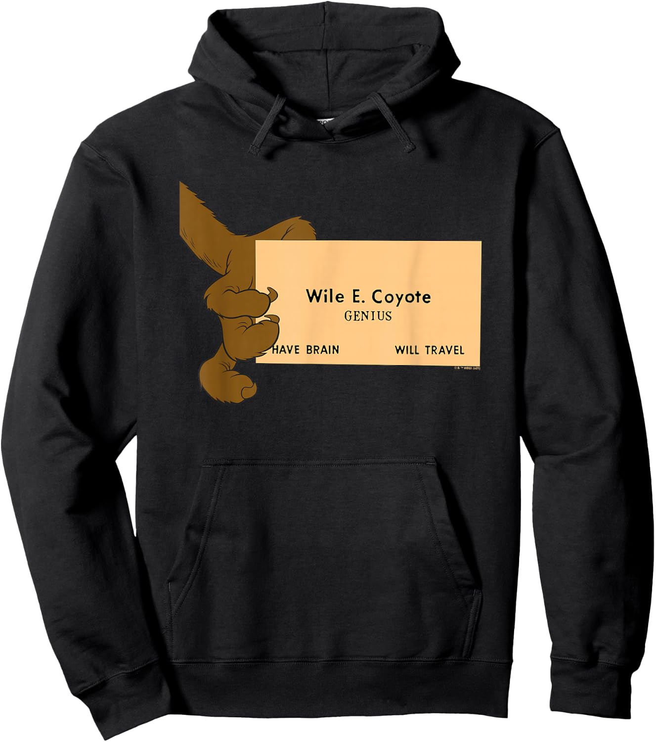 Looney Tunes Wile E. Coyote Genius Hoodie - Hoodie | Black
