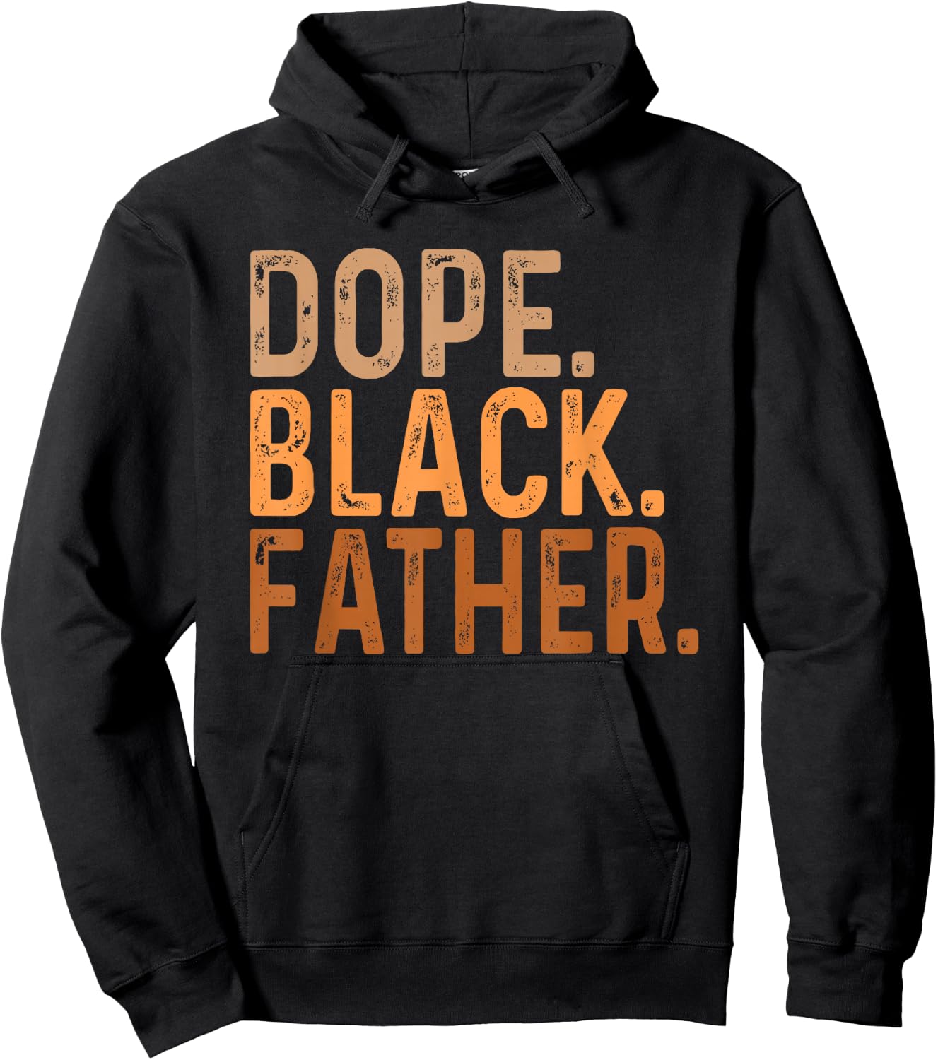 Fathers Day Dope Black Father African American Pride Dad Men Hoodie - Hoodie | Black