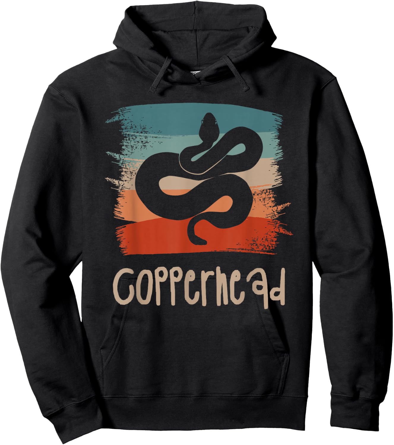 Retro Vintage Copperhead Copperheads Hoodie - Hoodie | Black