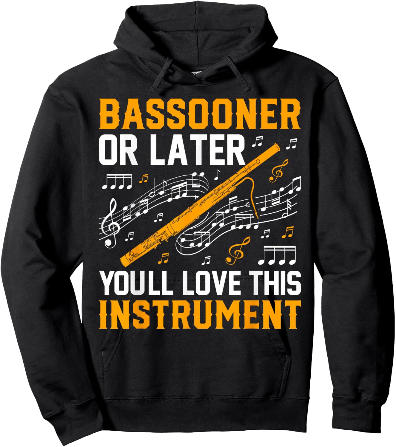 Bassoon Player Music Orchestra Bassoon & Bassoonist Hoodie - Hoodie | Black