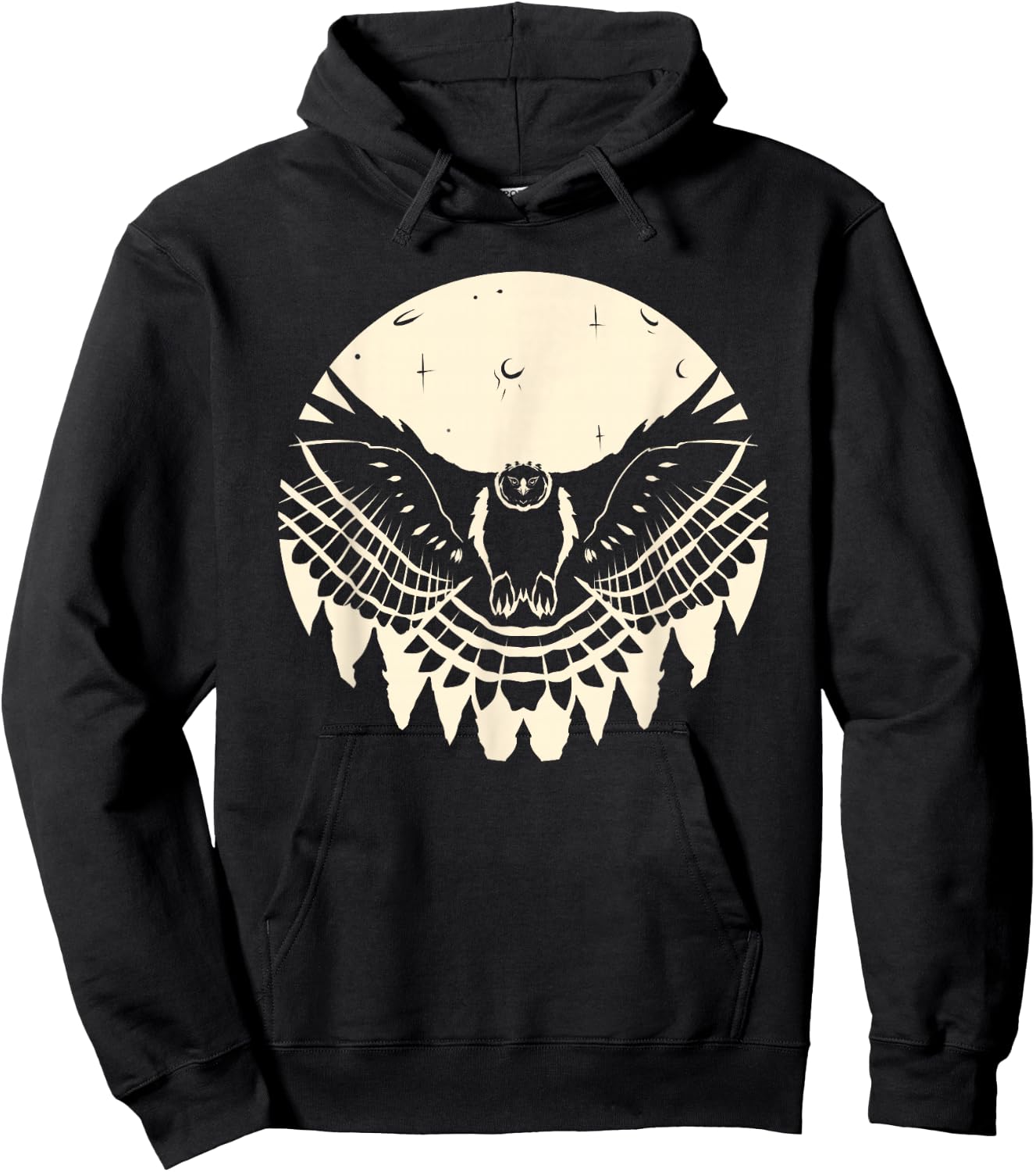 Harpyie Vor Dem Mond Greifvogel Adler Vogel Harpy Eagle Hoodie - Hoodie | Black