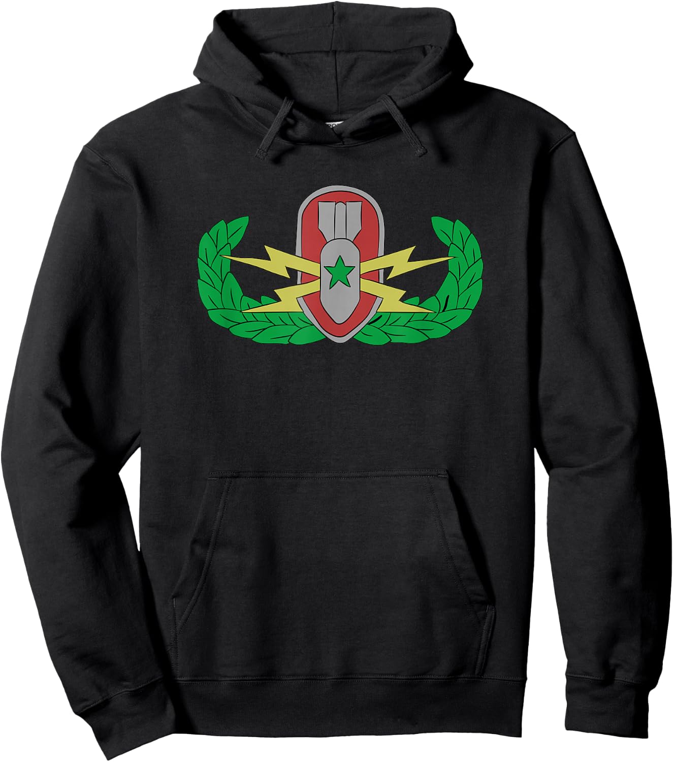 EOD Badge Warrior - Explosive Ordnance Disposal Hoodie - Hoodie | Black