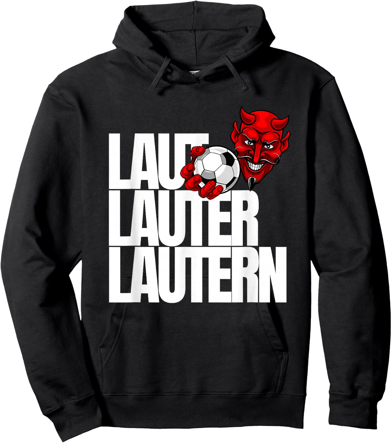 Football Lautern Verein Kaiserslautern Lautre Stadt Pfalz , black Hoodie - Hoodie | Black