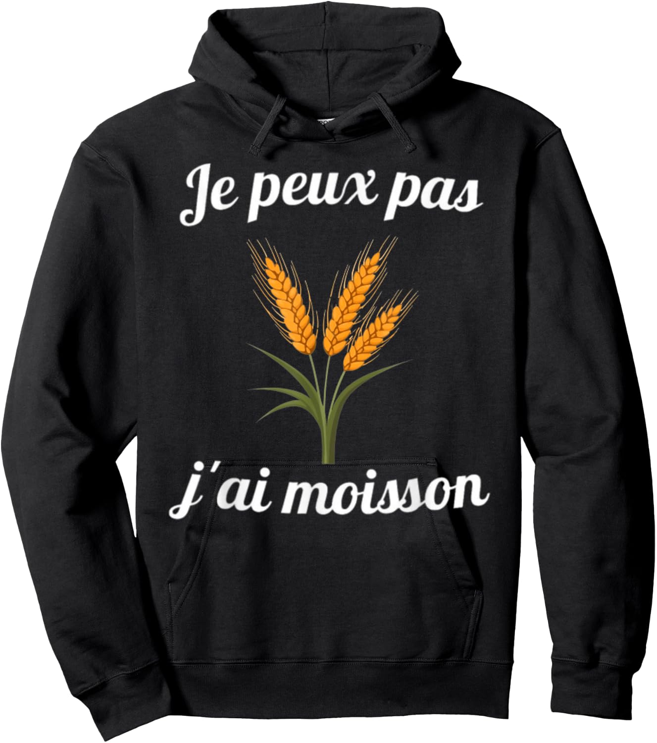 Je peux pas j'ai harvest gift farmer man , Black, S Hoodie - Hoodie | Black
