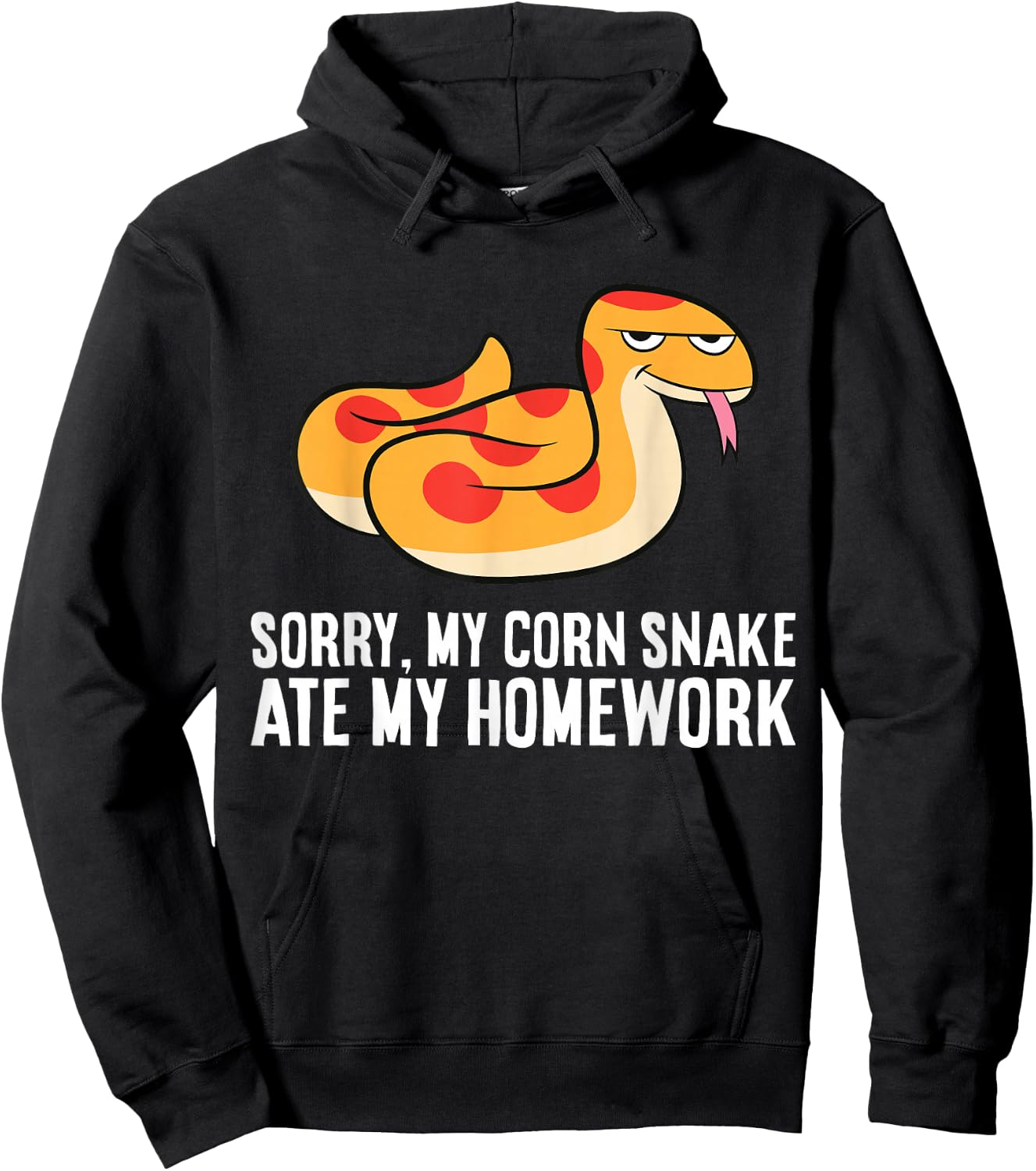 Corn Snake School Sorry My Corn Snake Ate My Homework Hoodie - Hoodie | Black