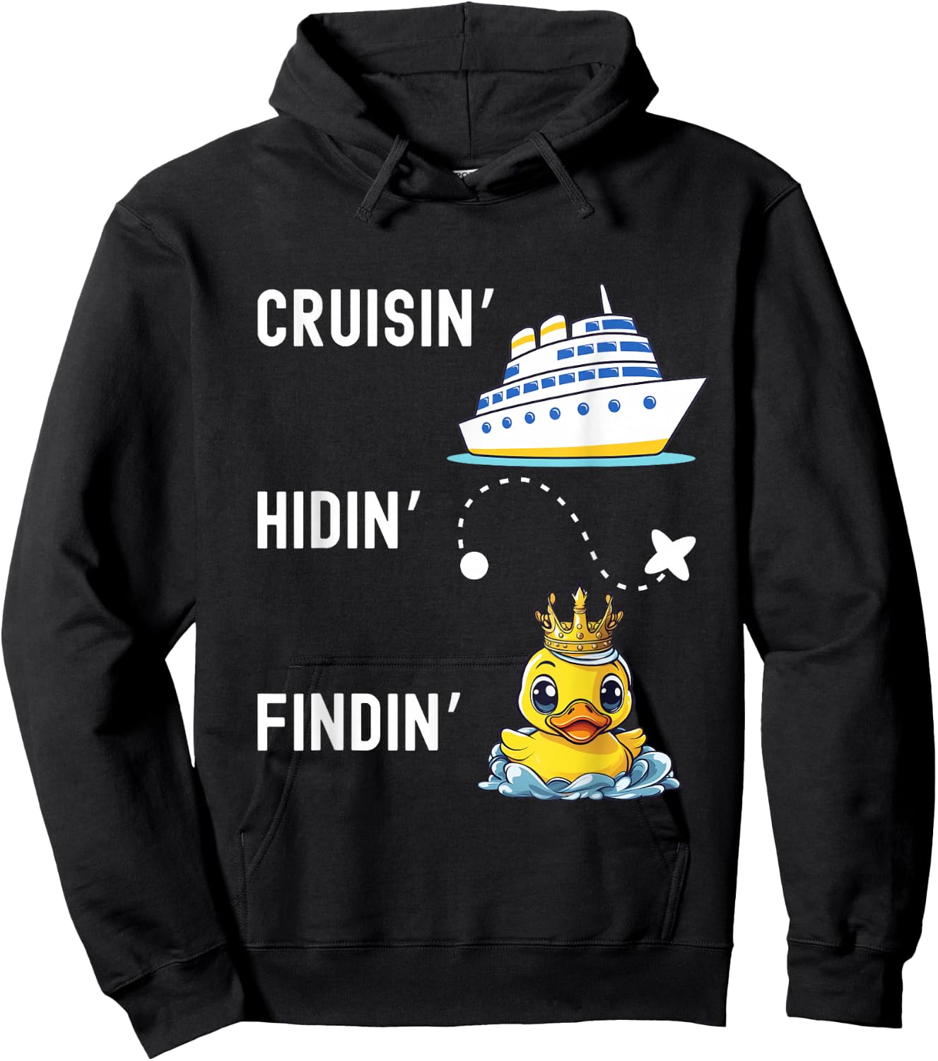 Rubber Duck Hunter Cruise Duck Hunting Hoodie - Hoodie | Black