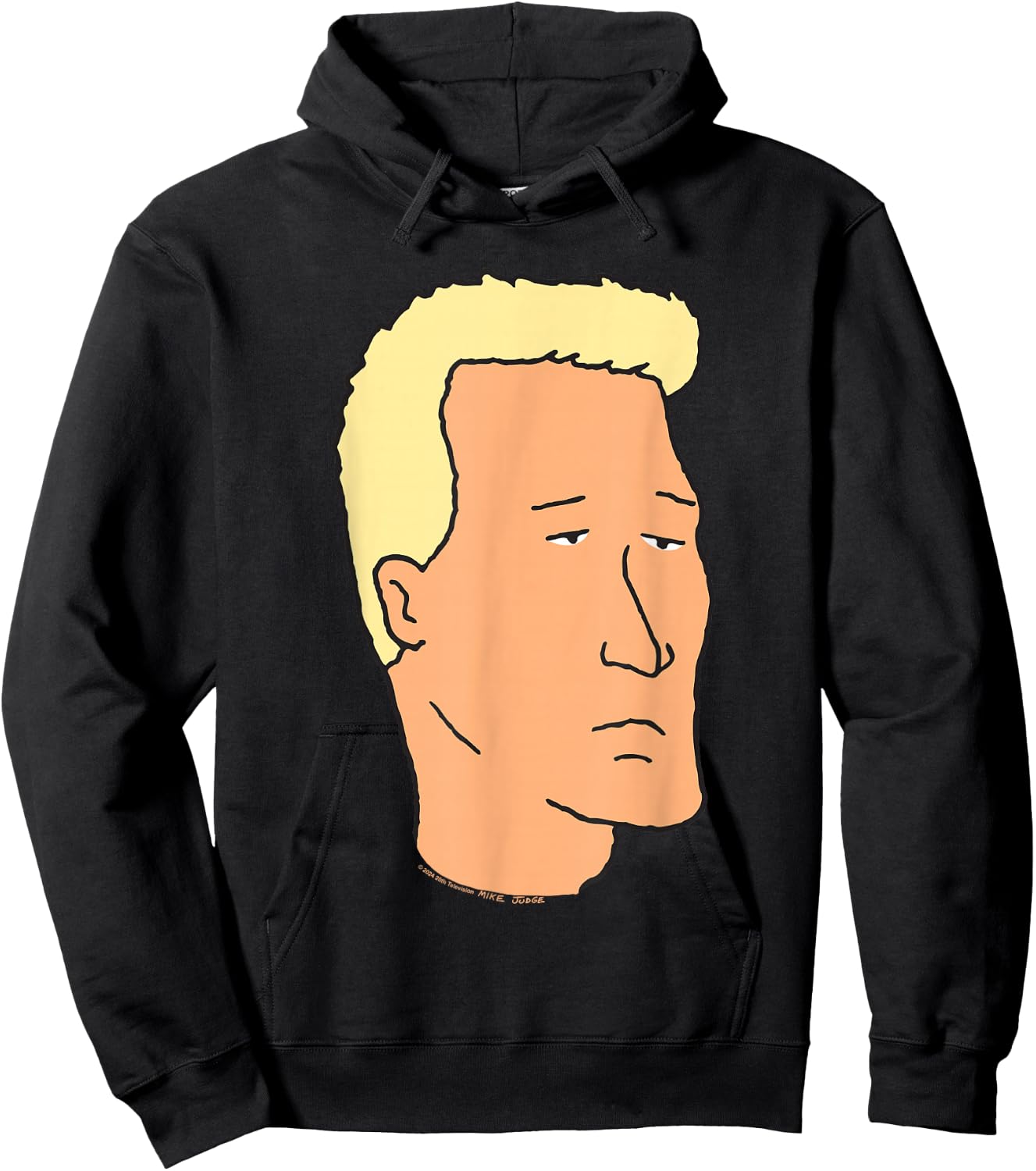 King Of The Hill Boomhauer Simple Portrait Hoodie - Hoodie | Black