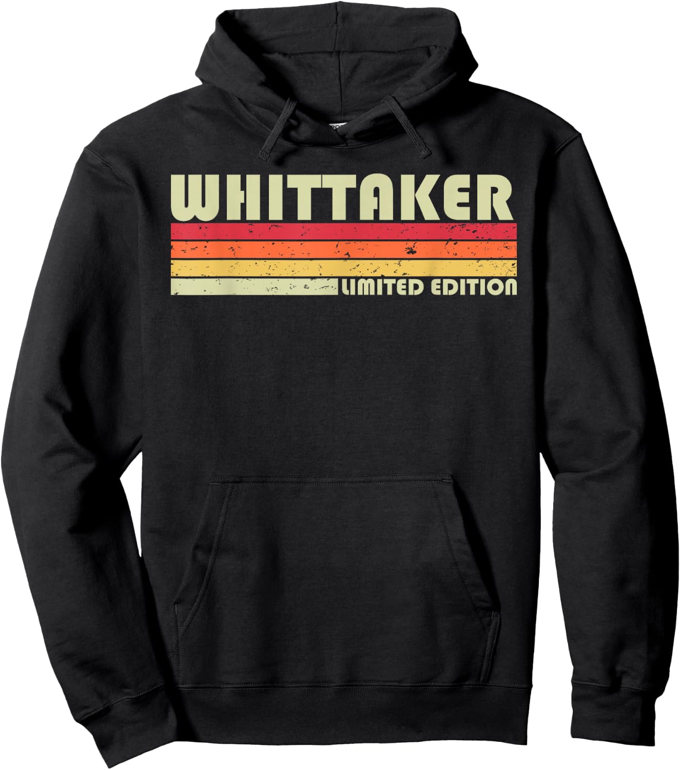 WHITTAKER Nachname, lustig, Retro, Vintage, 80er Jahre Geburtstagstreffen Hoodie - Hoodie | Black