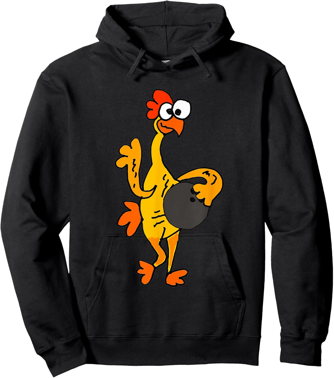 SmileteesSports Funny Rubber Chicken Bowling Hoodie - Hoodie | Black