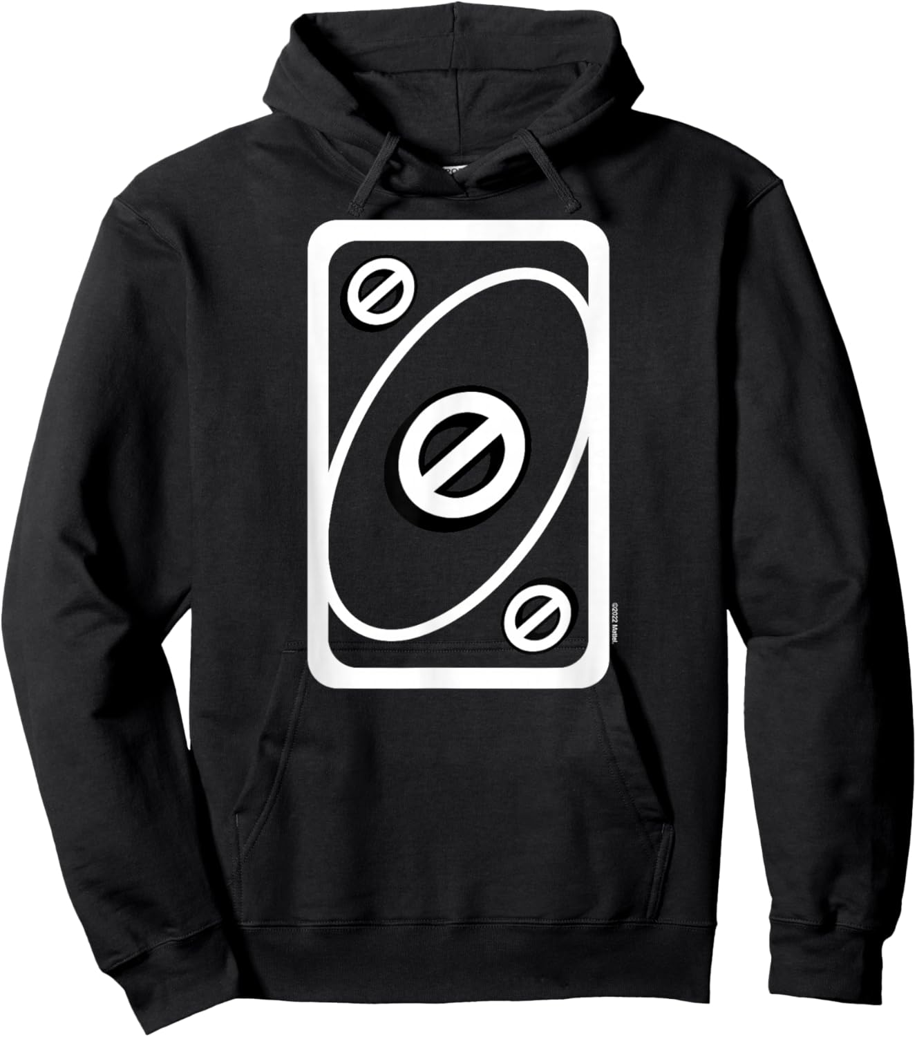 UNO Red Skip Card , red Hoodie - Hoodie | Black