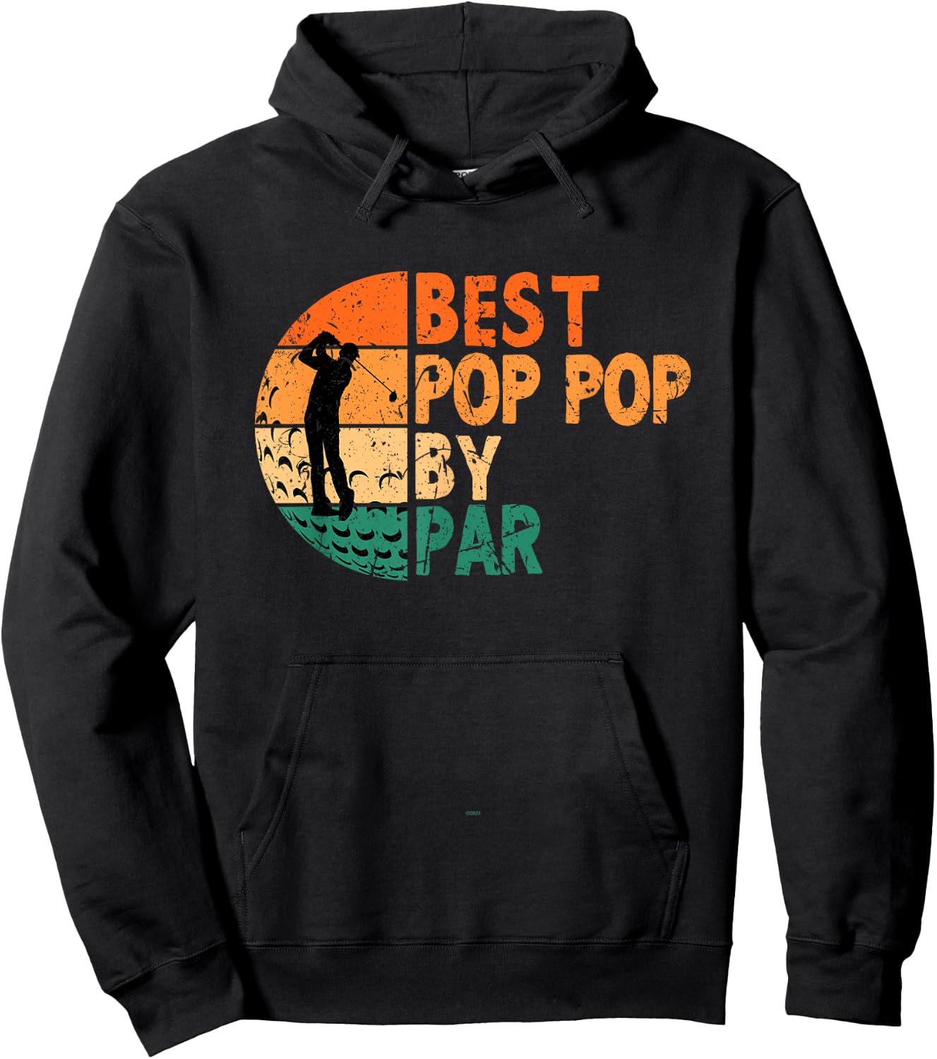 Best Pop-Pop By Par Golfing Golf Golfer Funny PopPop Hoodie - Hoodie | Black