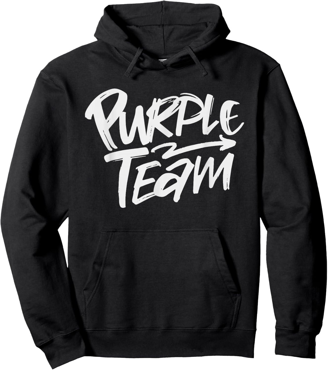Purple Team Matching Team Spirit & Unity Purple Color Design Hoodie - Hoodie | Black