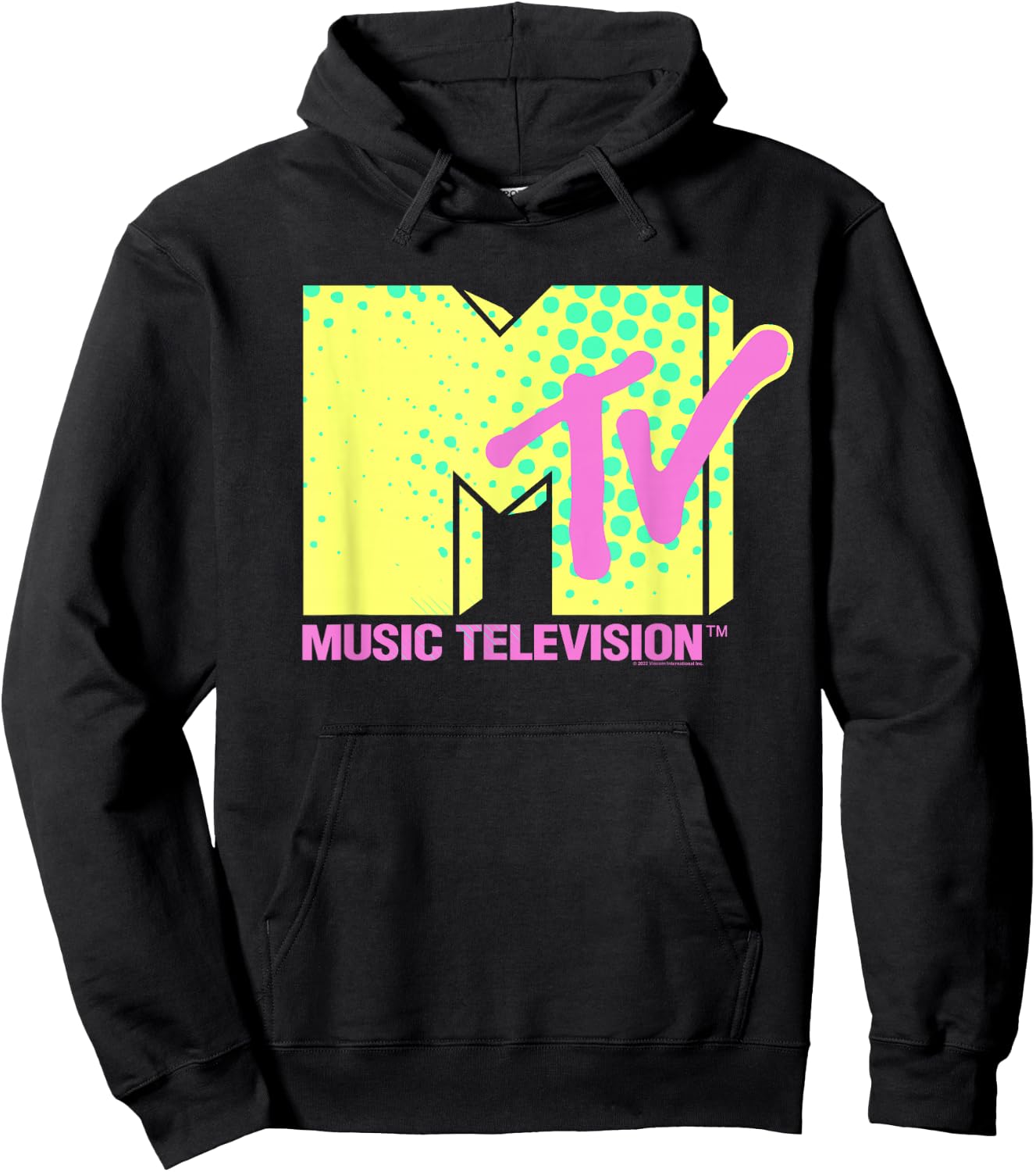 MTV Neon Logo , black Hoodie - Hoodie | Black