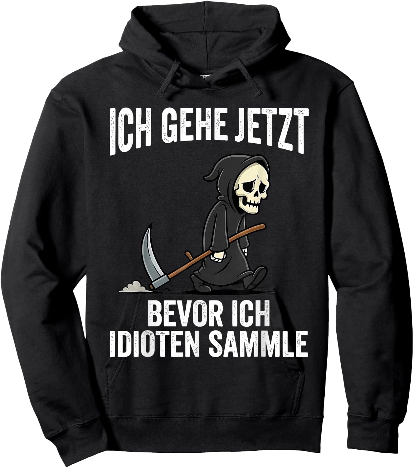 ich gehe jetzt Bevor ich idioten sammle Hoodie - Hoodie | Black