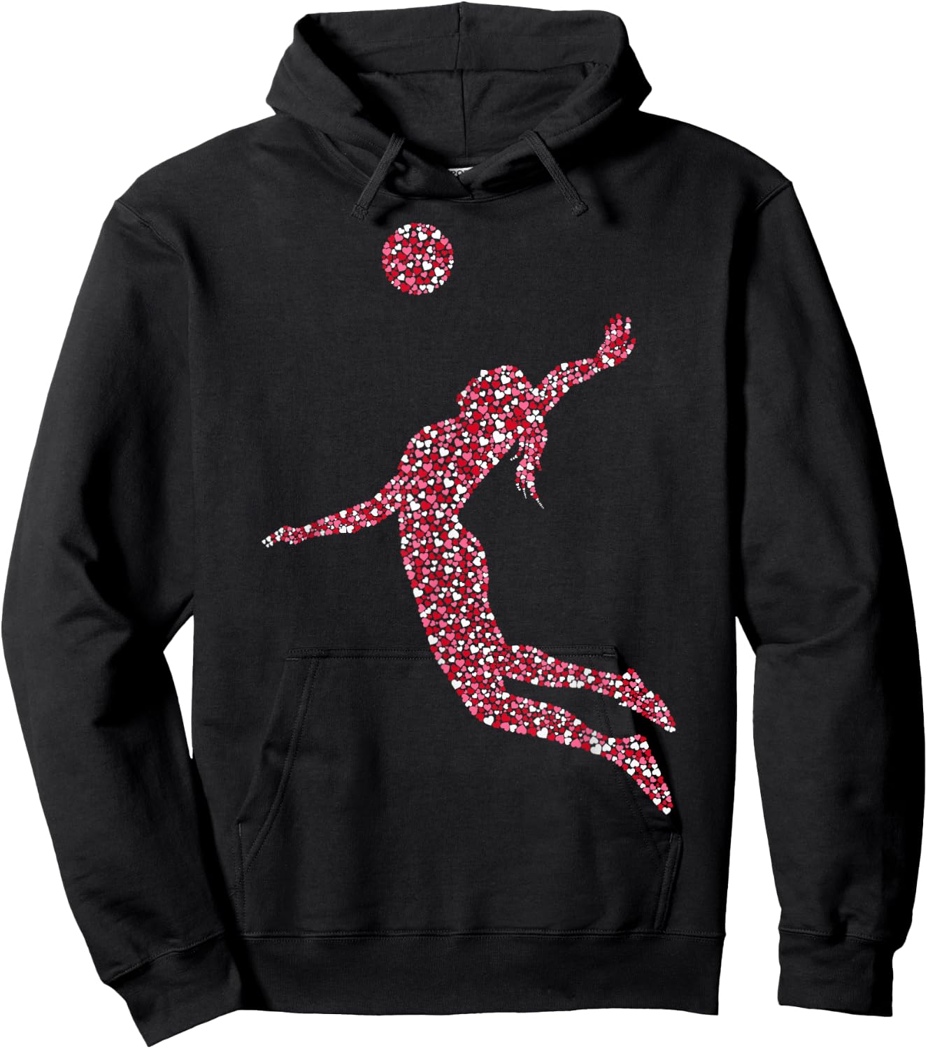 Volleyball Mädchen Volleyballerin Kinder Frauen Hoodie - Hoodie | Black