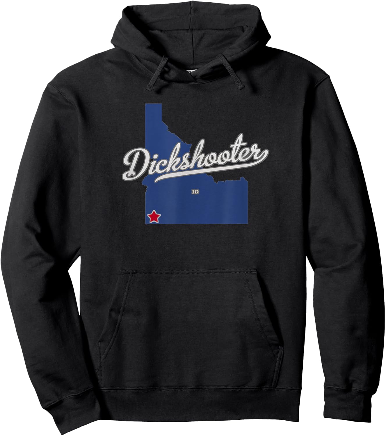 Dickshooter Idaho ID Map Hoodie - Hoodie | Black