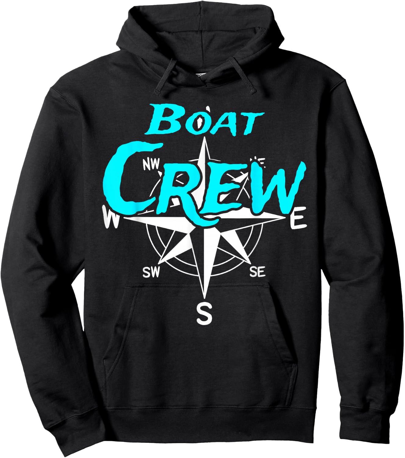 Boat Crew Windrose Kompass Boot Captain Herren Damen Segeln Hoodie - Hoodie | Black
