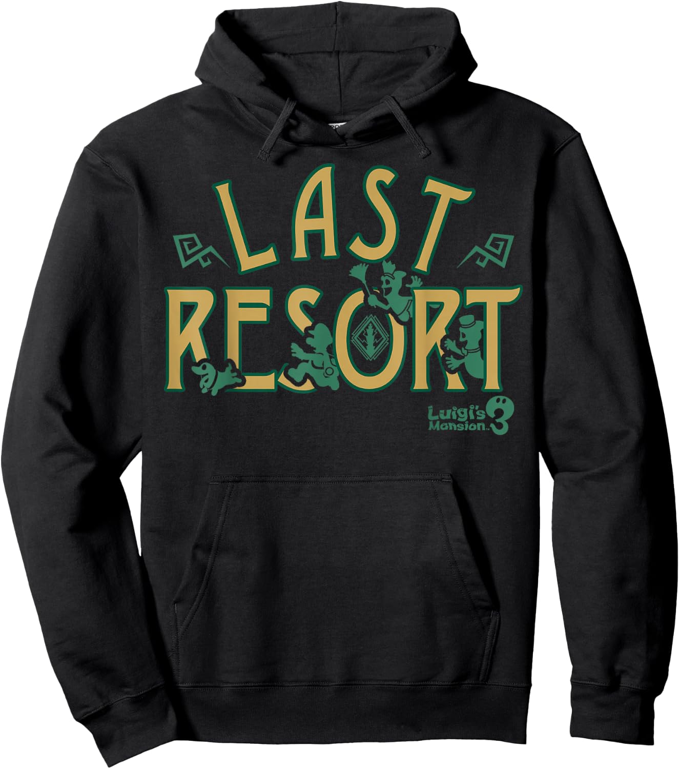 Luigi's Mansion 3 Last Resort Logo Hoodie - Hoodie | Black