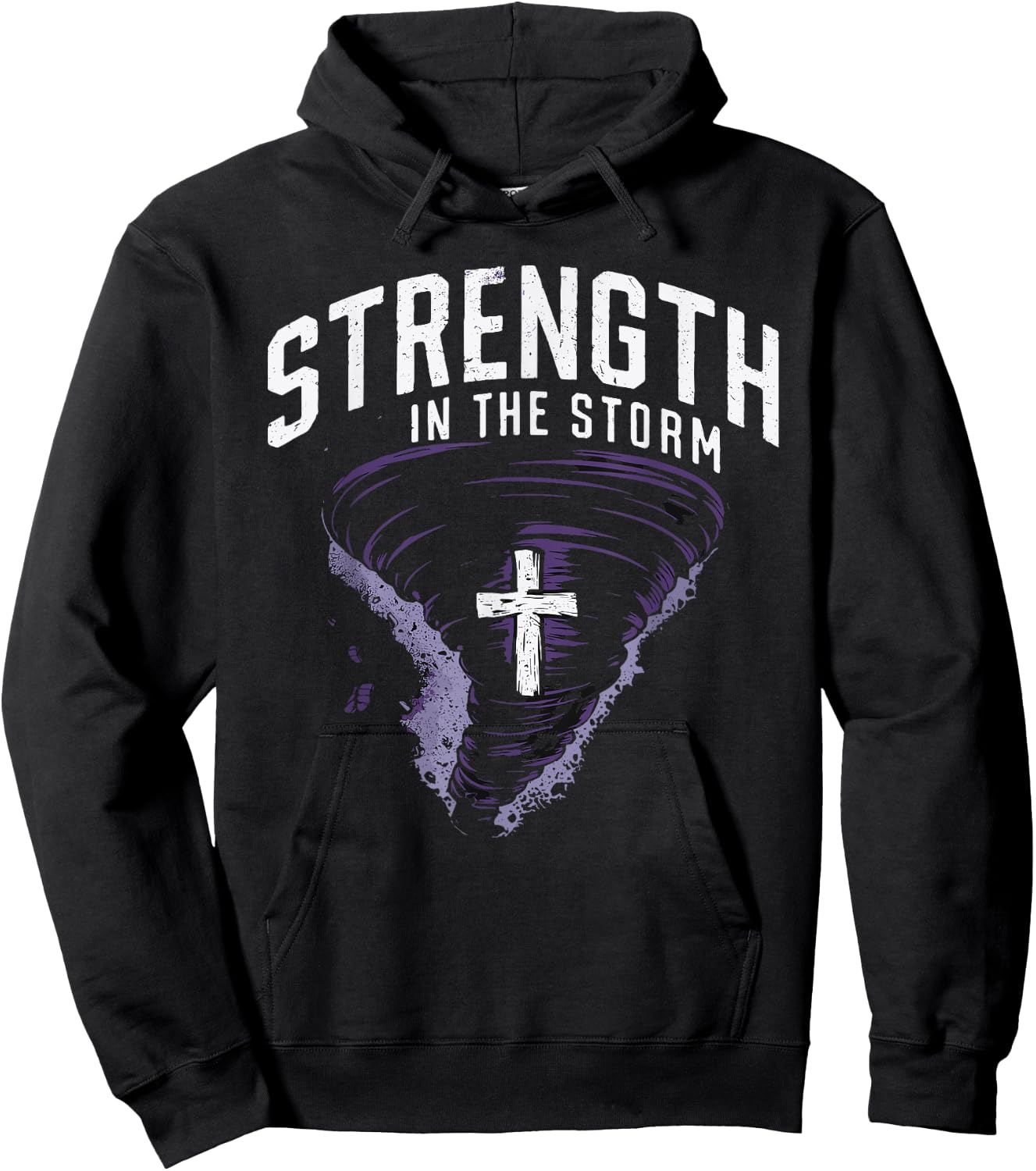 Tornado Survivors Storm Recovery Faith In Jesus Christianity Hoodie - Hoodie | Black