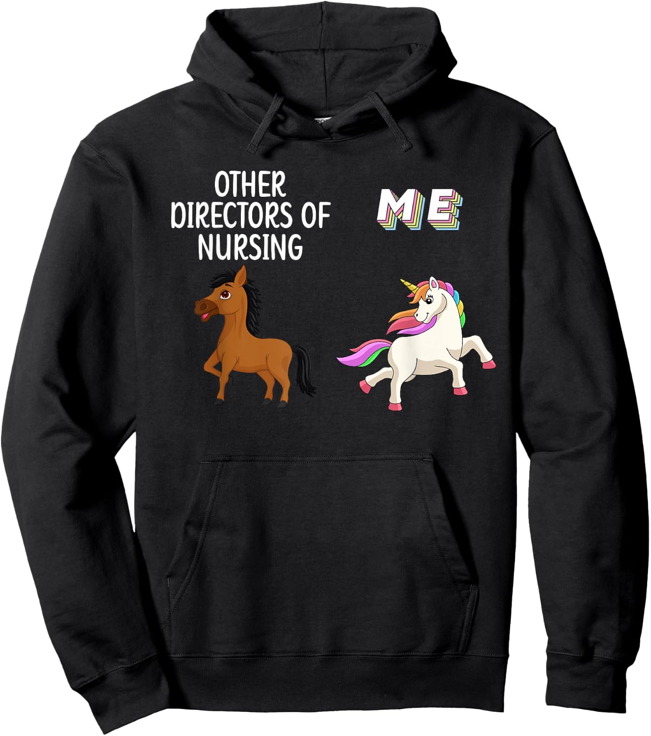 Director Of Nursing Director Unicorn Nurse Director Hoodie - Hoodie | Black