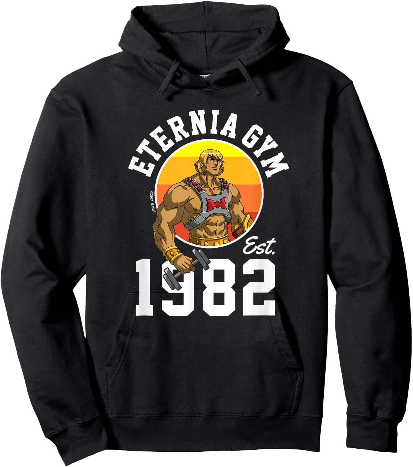 Masters Of The Universe Revelation - He-Man Eternia Gym 1982 Hoodie - Hoodie | Black