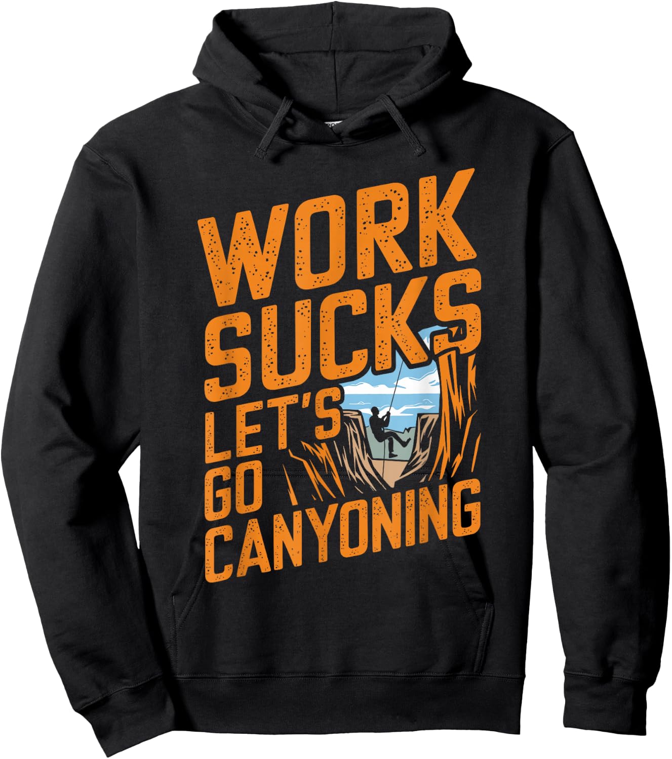 Canyoning Climbing Torrent - Downhill Canyoning , Black, S Hoodie - Hoodie | Black