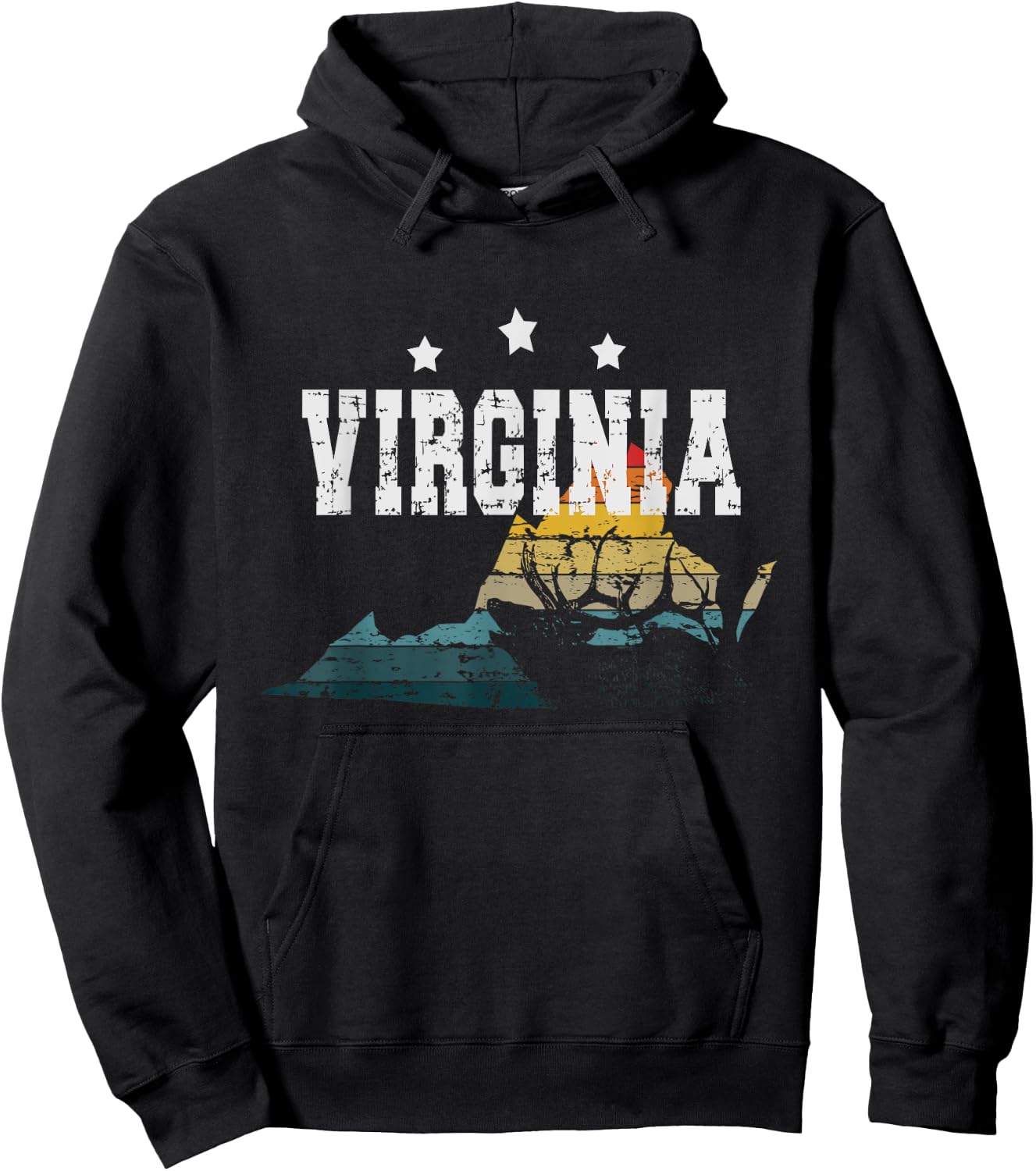 Vintage Virginia Hunter Hoodie - Hoodie | Black