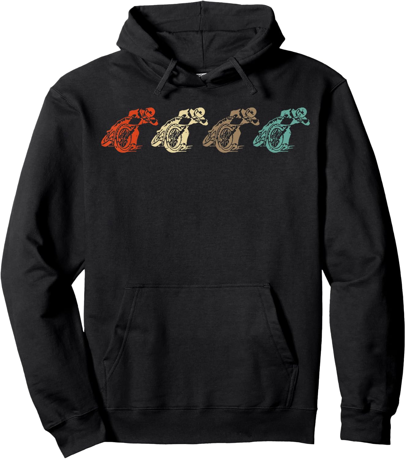 Vintage FLAT TRACK MOTORCYCLE racing speedway shirt Hoodie - Hoodie | Black