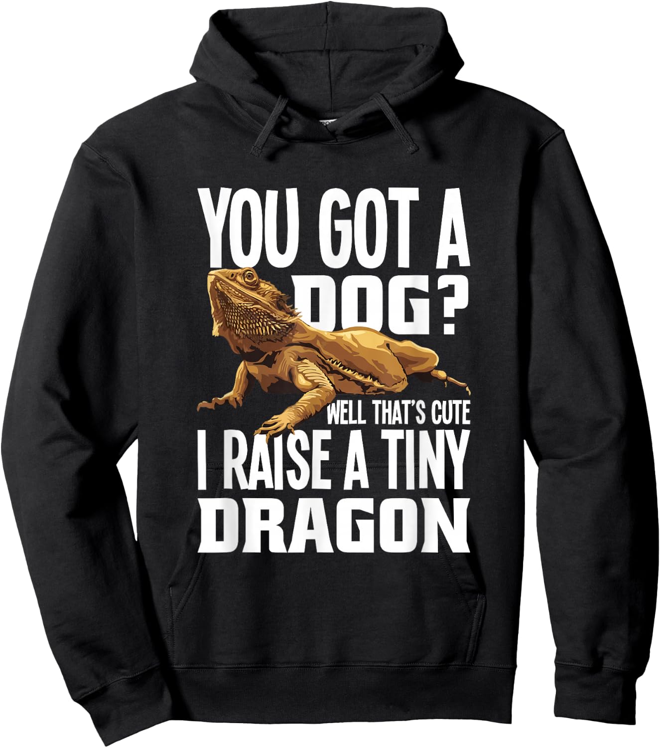 You Got A Dog Well That’s Cute I Raise A Tiny Dragon Hoodie - Hoodie | Black