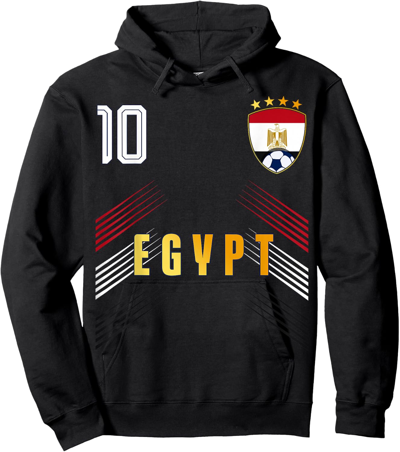 Egypt Flag Egyptian Pride Lovers Retro Hoodie - Hoodie | Black
