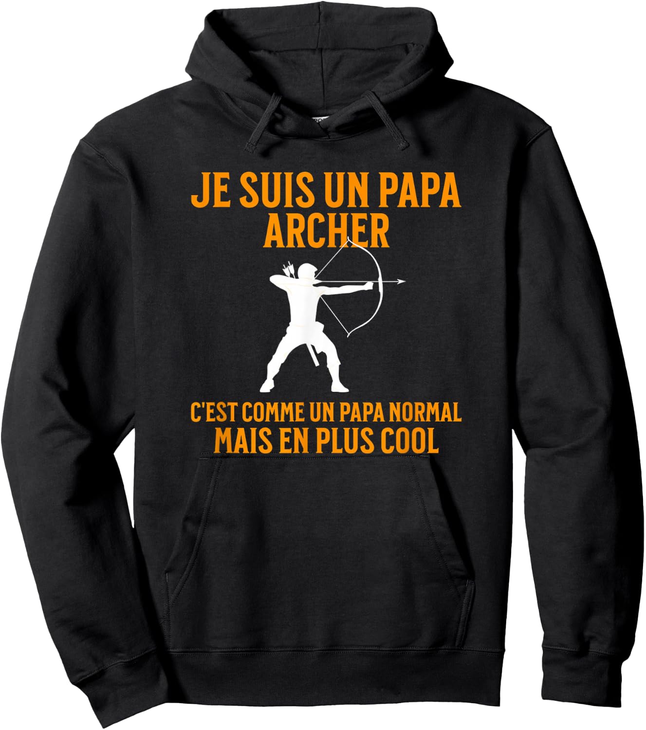 Papa Archer | Archer Gift | Humor Archery Hoodie - Hoodie | Black