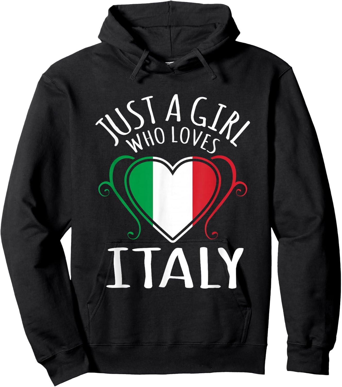Just A Girl Who Loves Italy Hoodie - Hoodie | Black