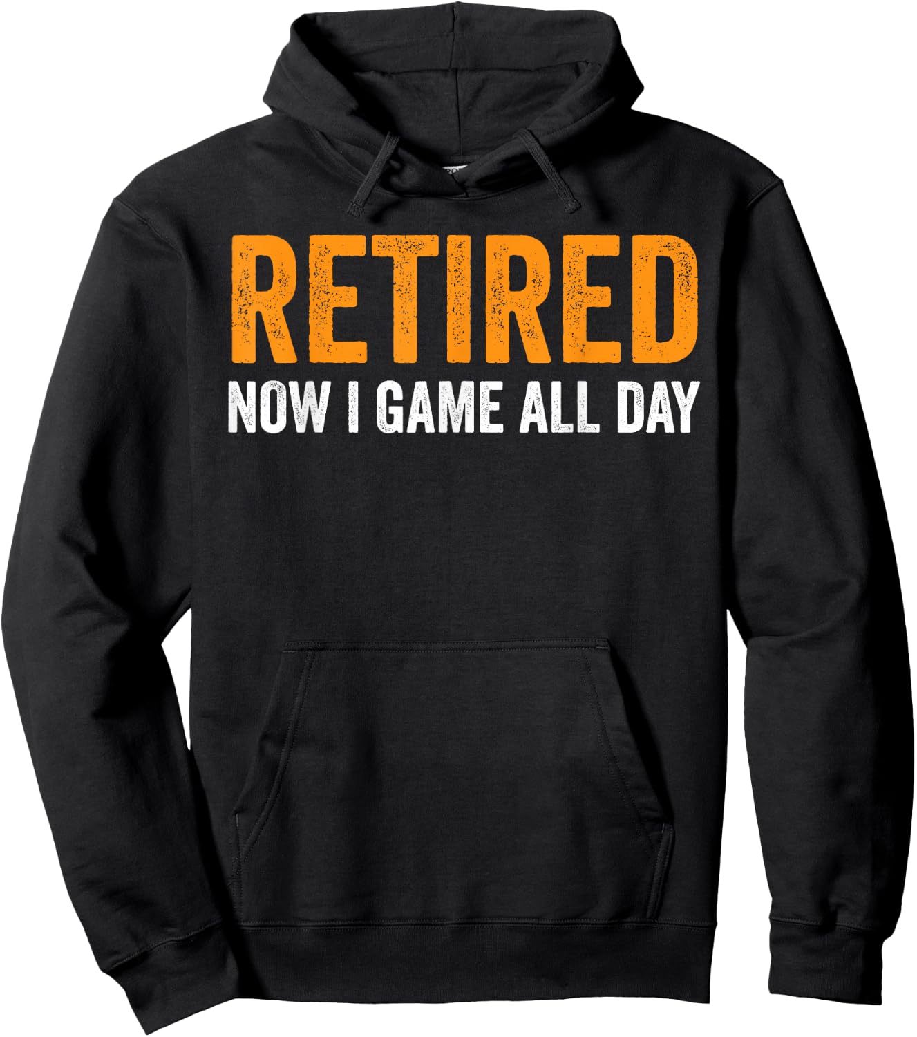 Retired Now I Game All Day Funny Video Gamer Retirement Hoodie - Hoodie | Black