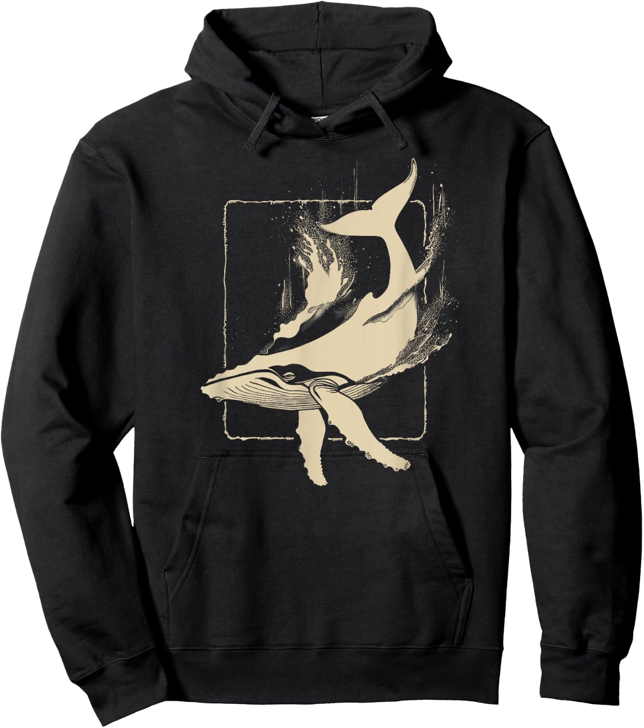 Whale | Blue Whale Orca Narwhal Beluga Humpback Whale Hoodie - Hoodie | Black