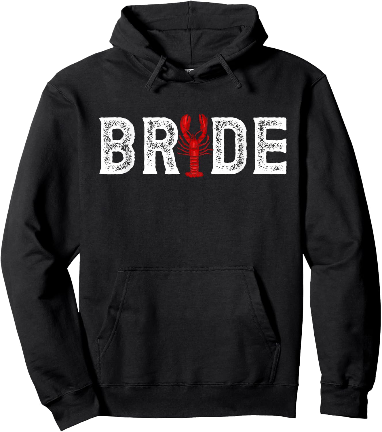 Bride Crawfish Wedding Partner Look Hoodie - Hoodie | Black