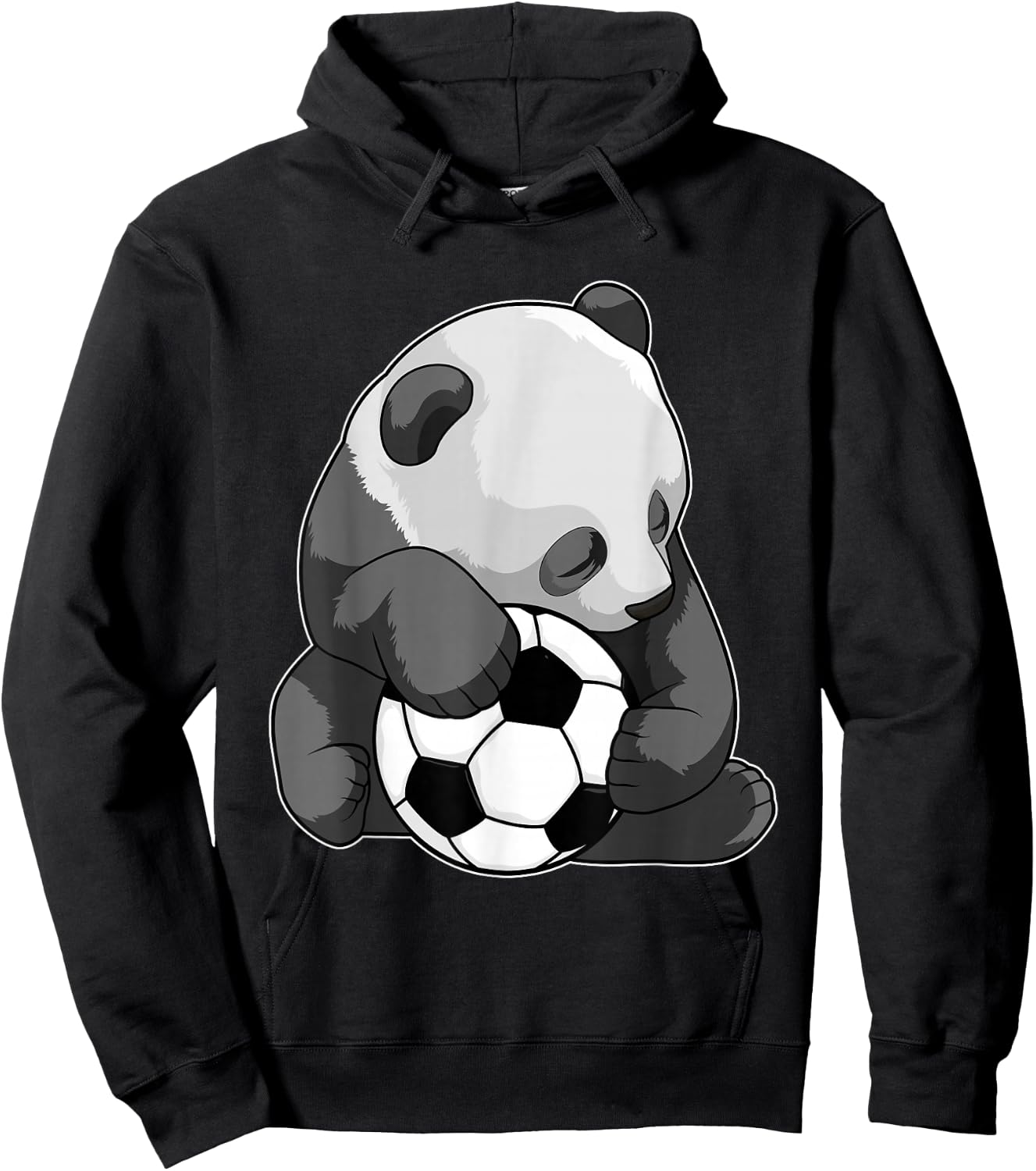 Panda Soccer player Soccer Sports Hoodie - Hoodie | Black