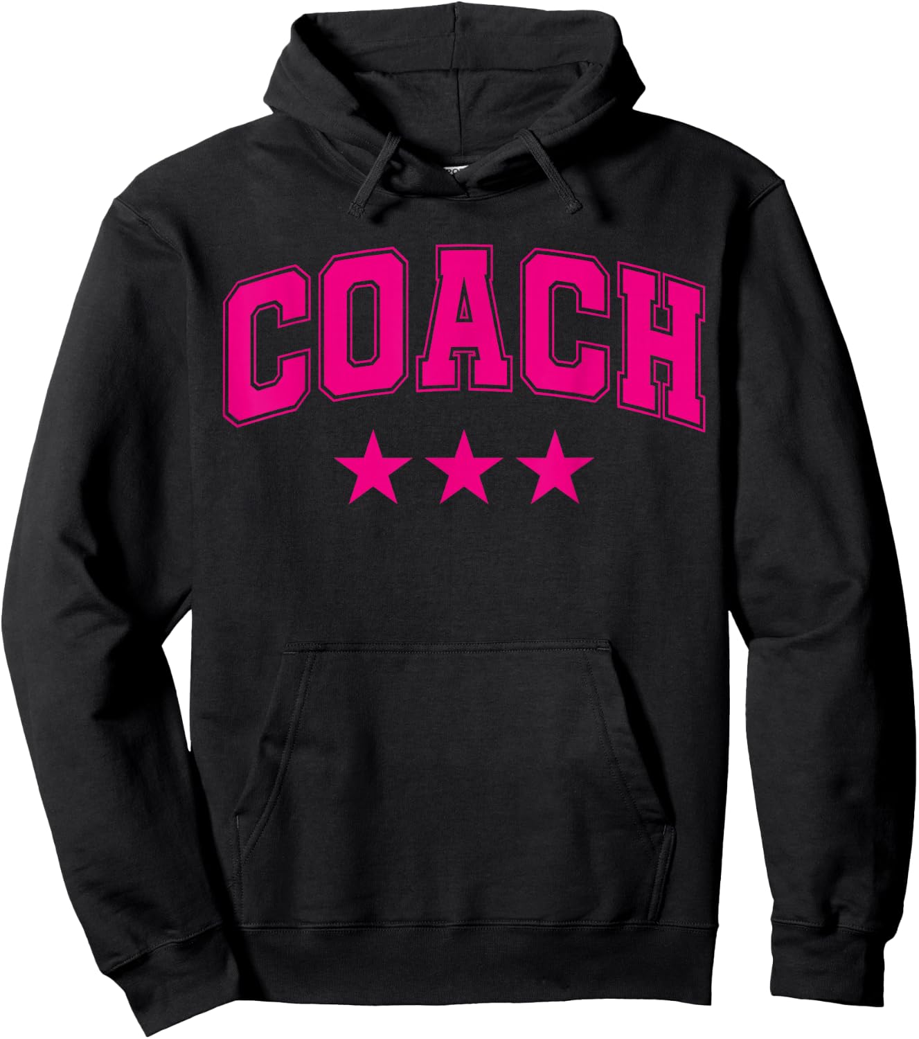 Coach All Pink Stars Classic Retro Text Hoodie - Hoodie | Black