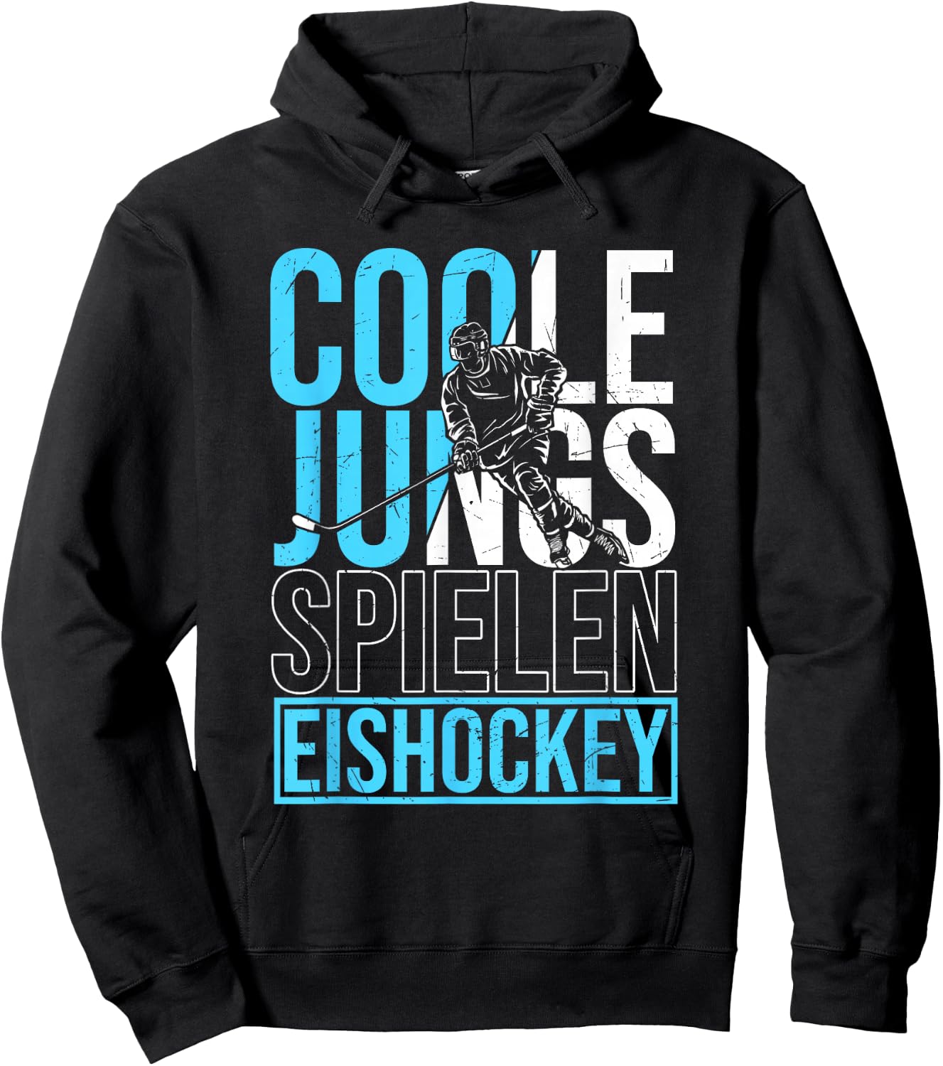 Cool Boys Playing Ice Hockey Ice Hockey Player Boys' , black Hoodie - Hoodie | Black