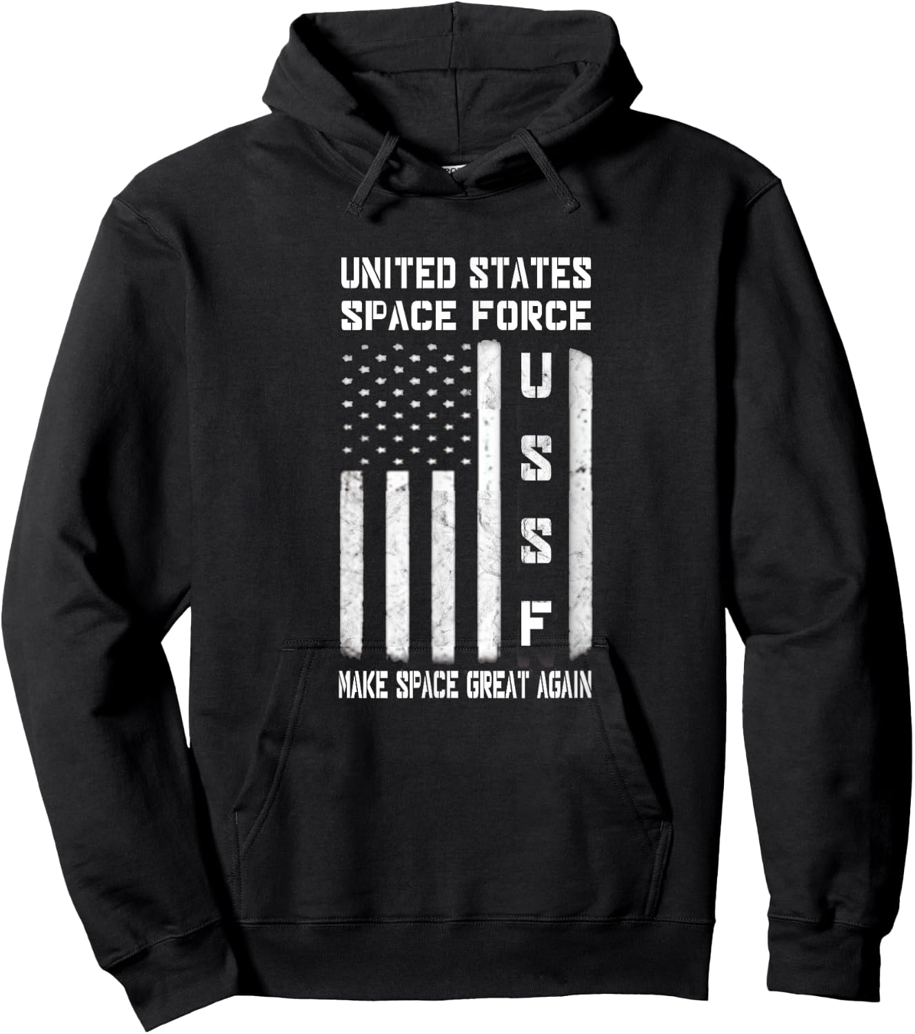 United States Space Force Make Space Great Again Shirt Hoodie - Hoodie | Black