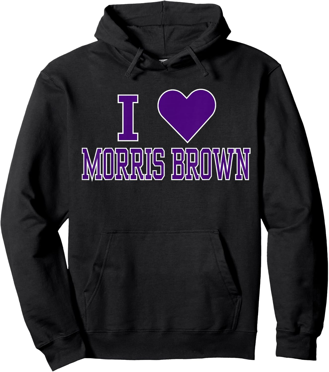 I Love Morris Brown College Apparel Sports Fan Hoodie - Hoodie | Black