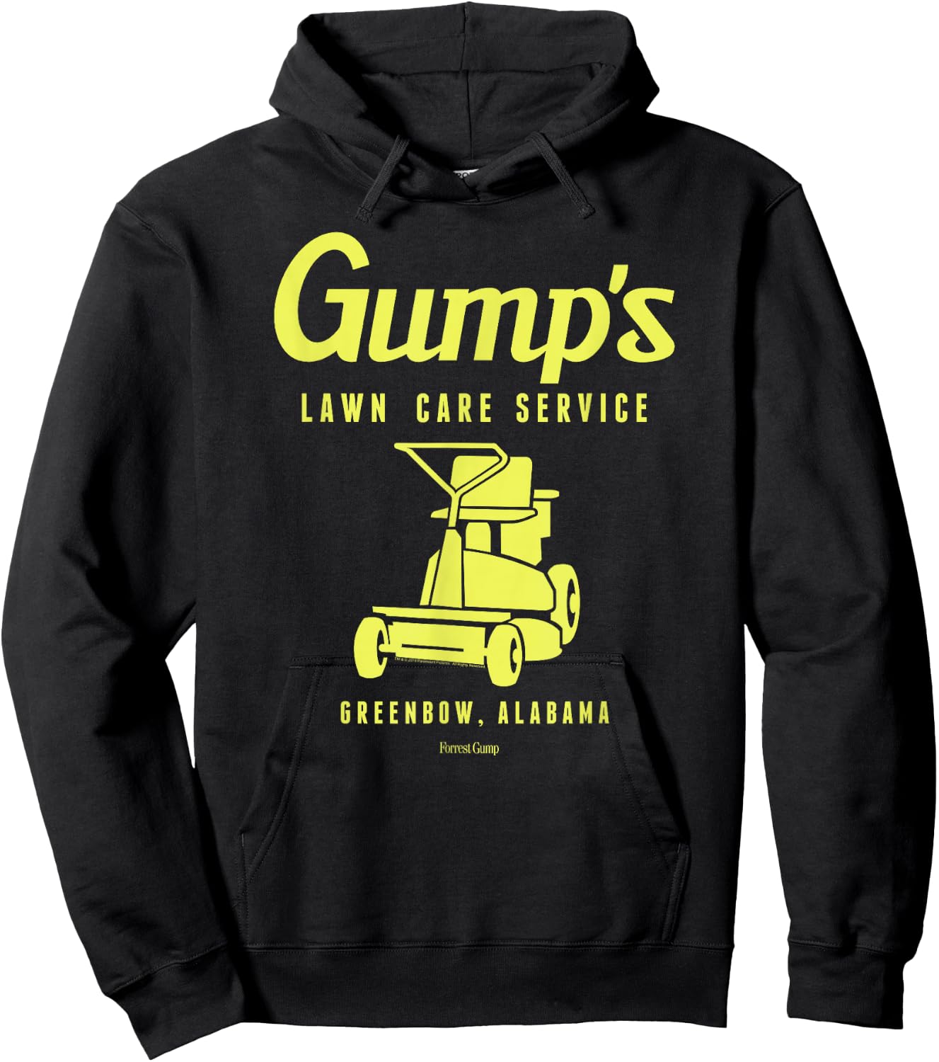 Forrest Gump Lawn Care Service Hoodie - Hoodie | Black