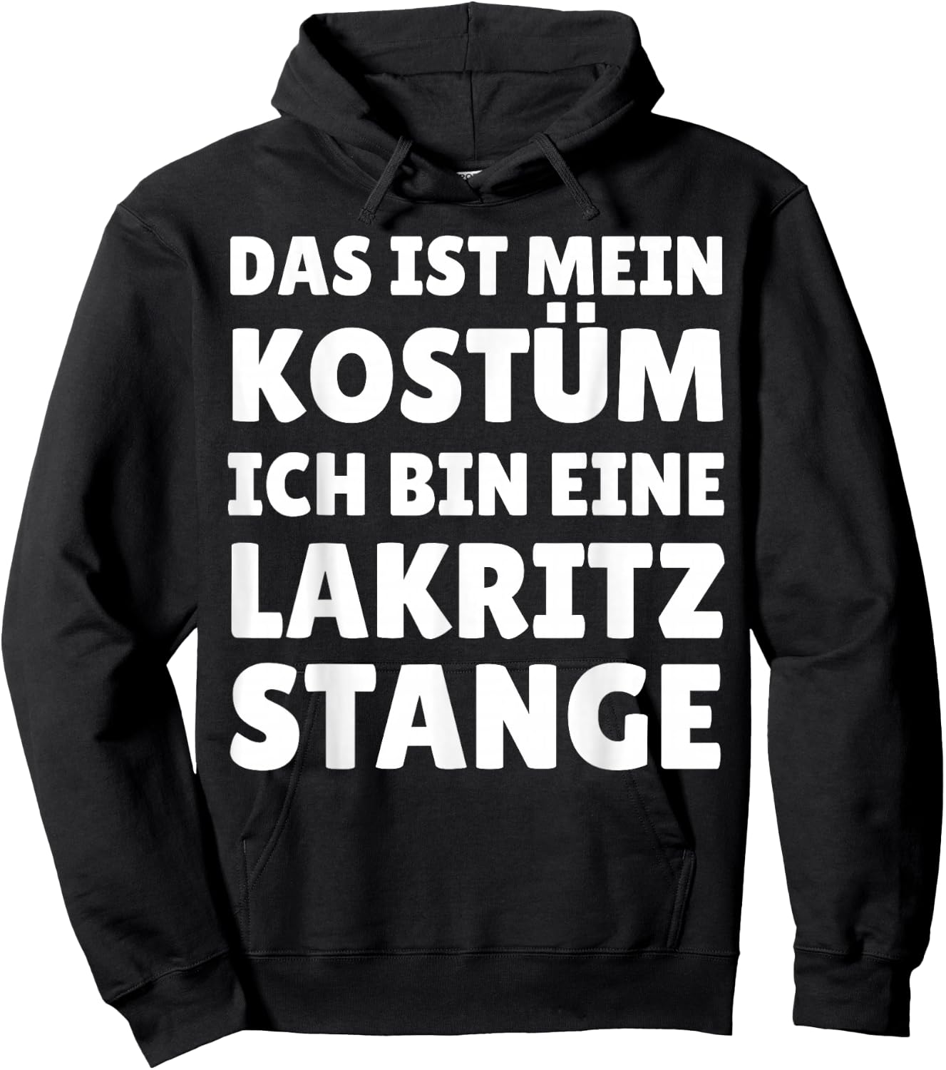 Funny Licorice Rod Costume Carnival Halloween , black Hoodie - Hoodie | Black