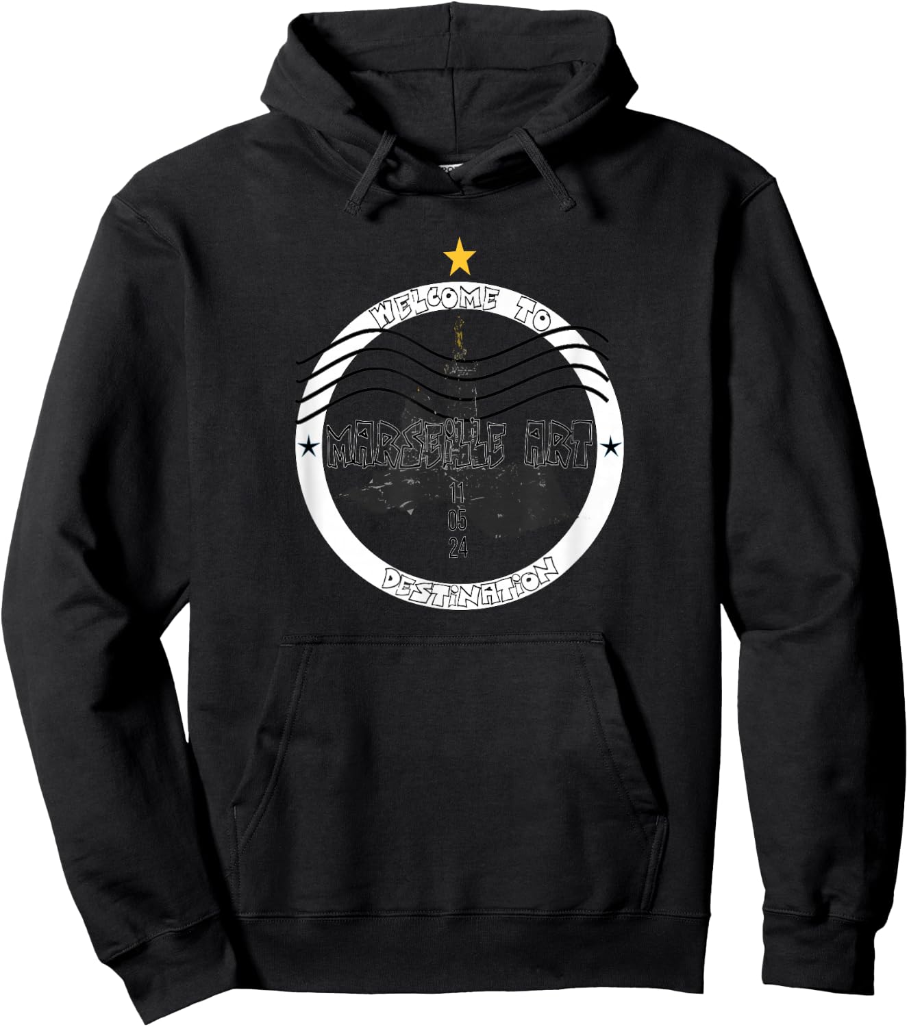 Exclusive Design Notre-Dame de la Garde Marseille – Gift, Black, S Hoodie - Hoodie | Black