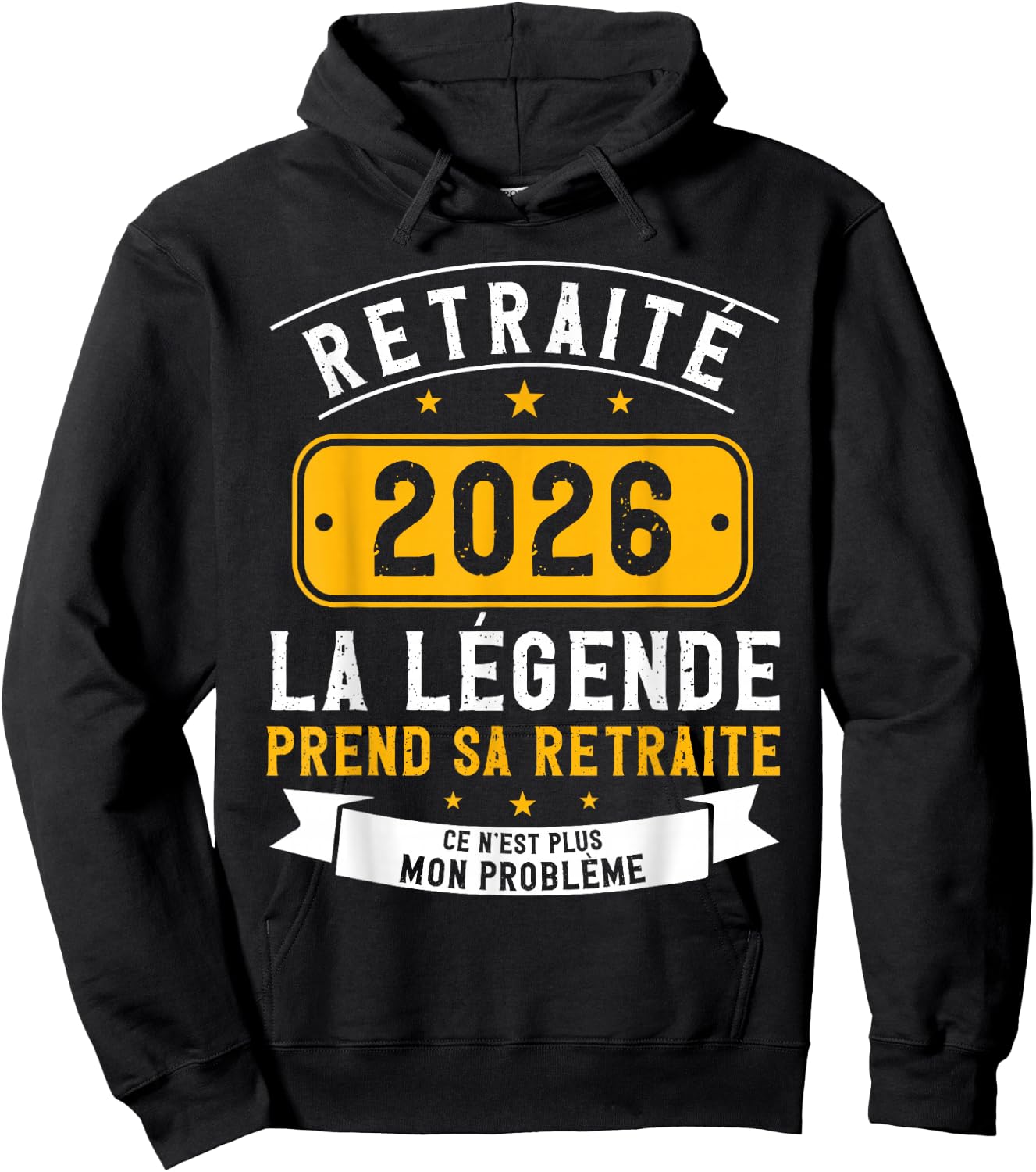 La Légende Takes Her Retirement 2026 Humour Retraité 2026 Hoodie - Hoodie | Black